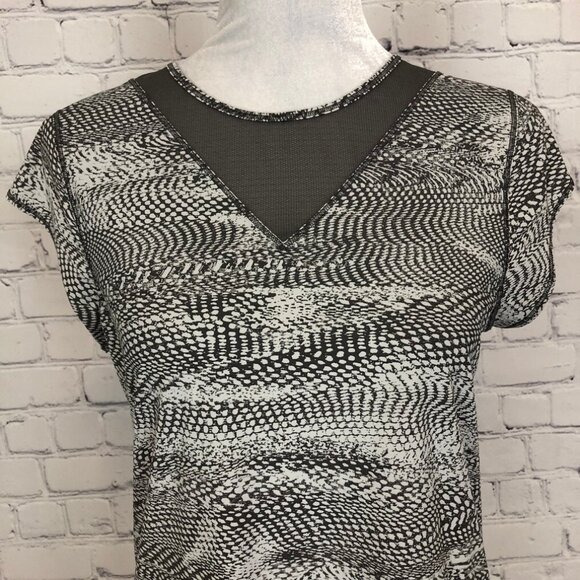 Lululemon For The Run Short Sleeve Brown White NO SIZE - Picture 5 of 5